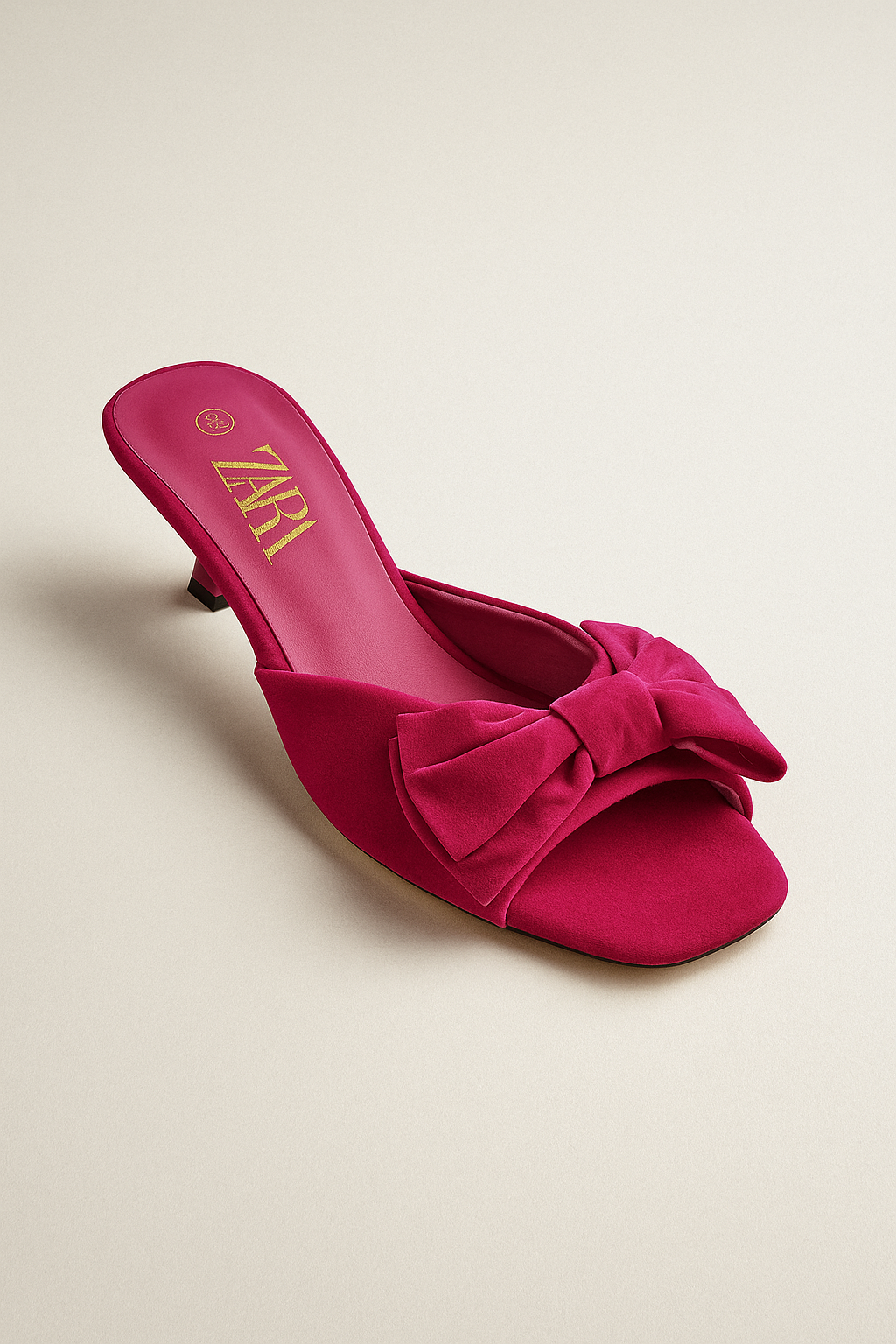 Sandale Chic avec Nœud – Rouge Élégant