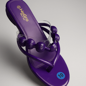 Sandale Épurée Élégance – Violet Profond