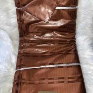 Tissu Getzner Premium - Marron Chocolat Motif Carreaux Jacquard