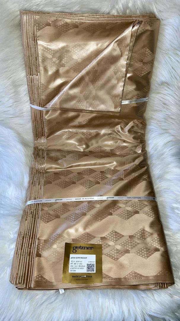 Tissu Getzner Premium - Beige Champagne Motif Losanges Jacquard