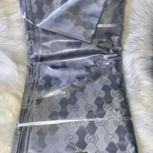 Tissu Getzner Super Magnum - Gris Anthracite Motif Géométrique Jacquard